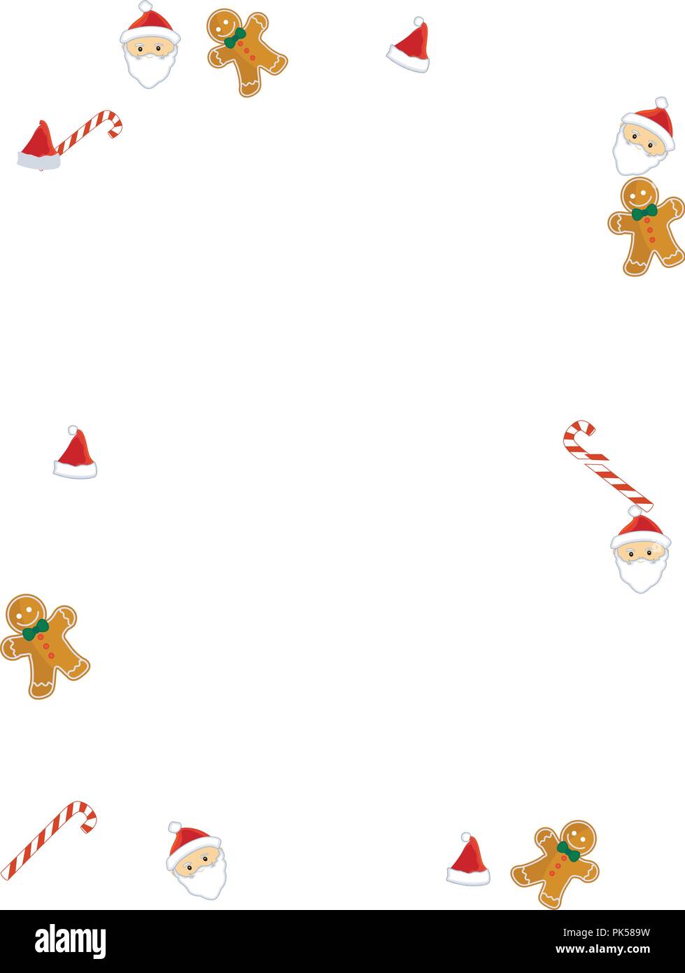 Cadre de Noël coloré / frontière avec l'autre clip arts Illustration de Vecteur