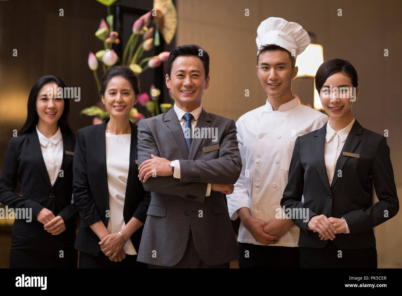 Portrait du personnel de service professionnel Banque D'Images