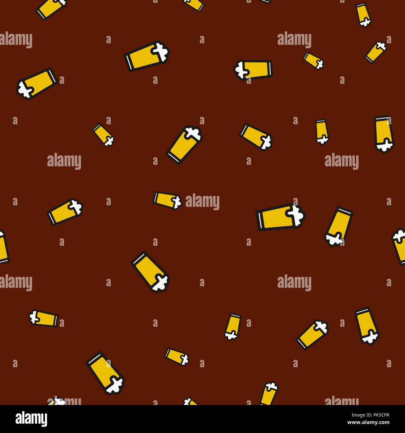 La bière en verre modèle homogène. Vector illustration. Fond brun. Illustration de Vecteur