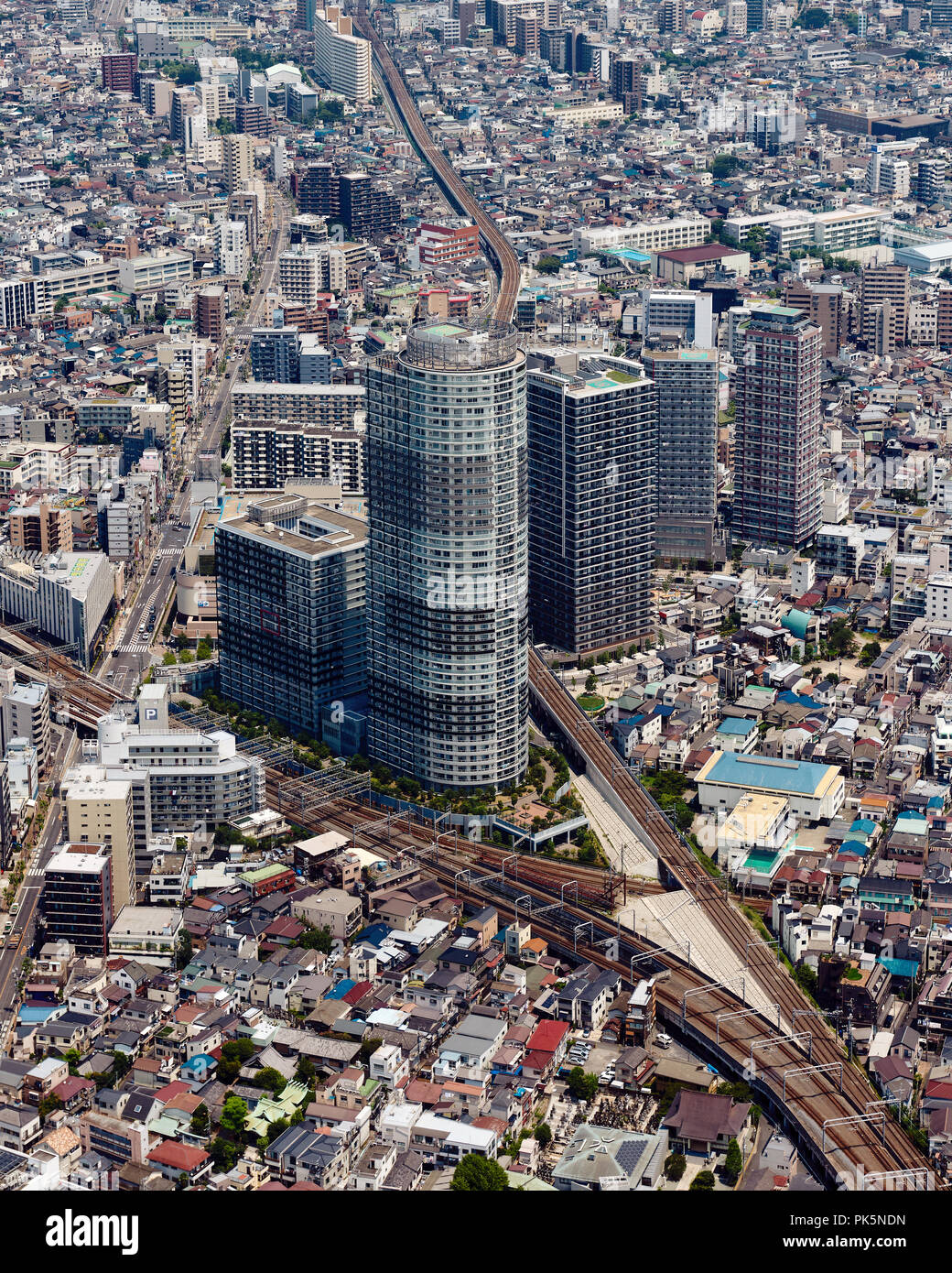 Tokyo Japon Ariel View Banque D'Images
