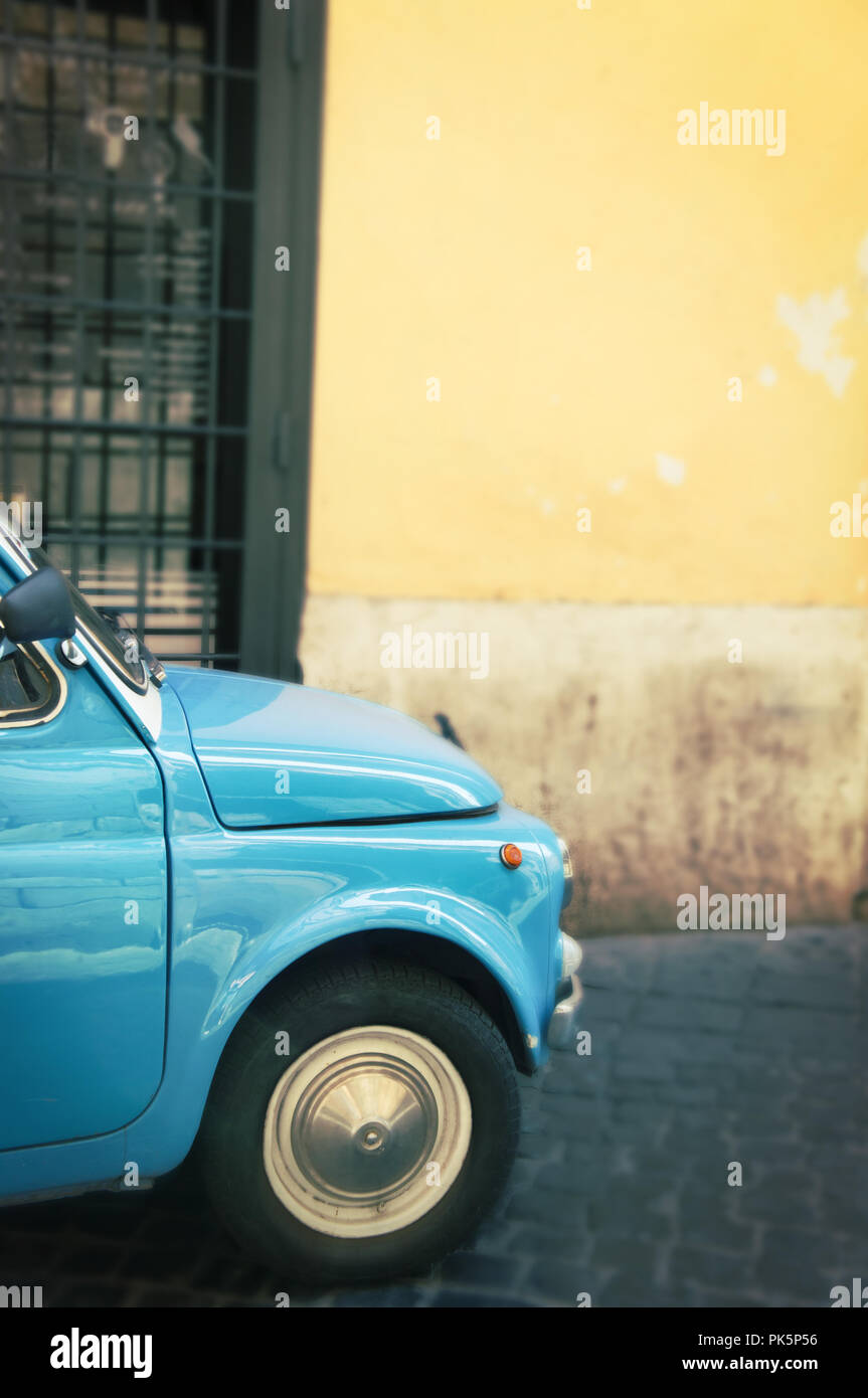 Vintage italian voiture à Rome - Italie Banque D'Images