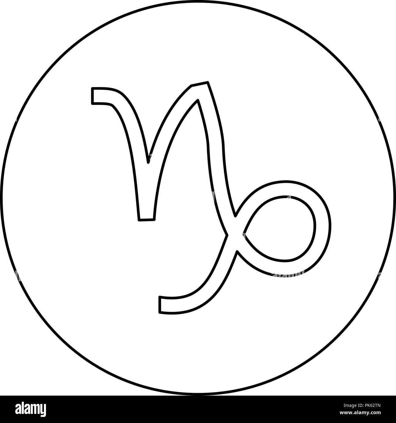 Capricorne vecteur contour icône conception illustration. astrologie et  zodiaque panneaux symbole sur blanc Contexte eps dix fichier 26544295 Art  vectoriel chez Vecteezy