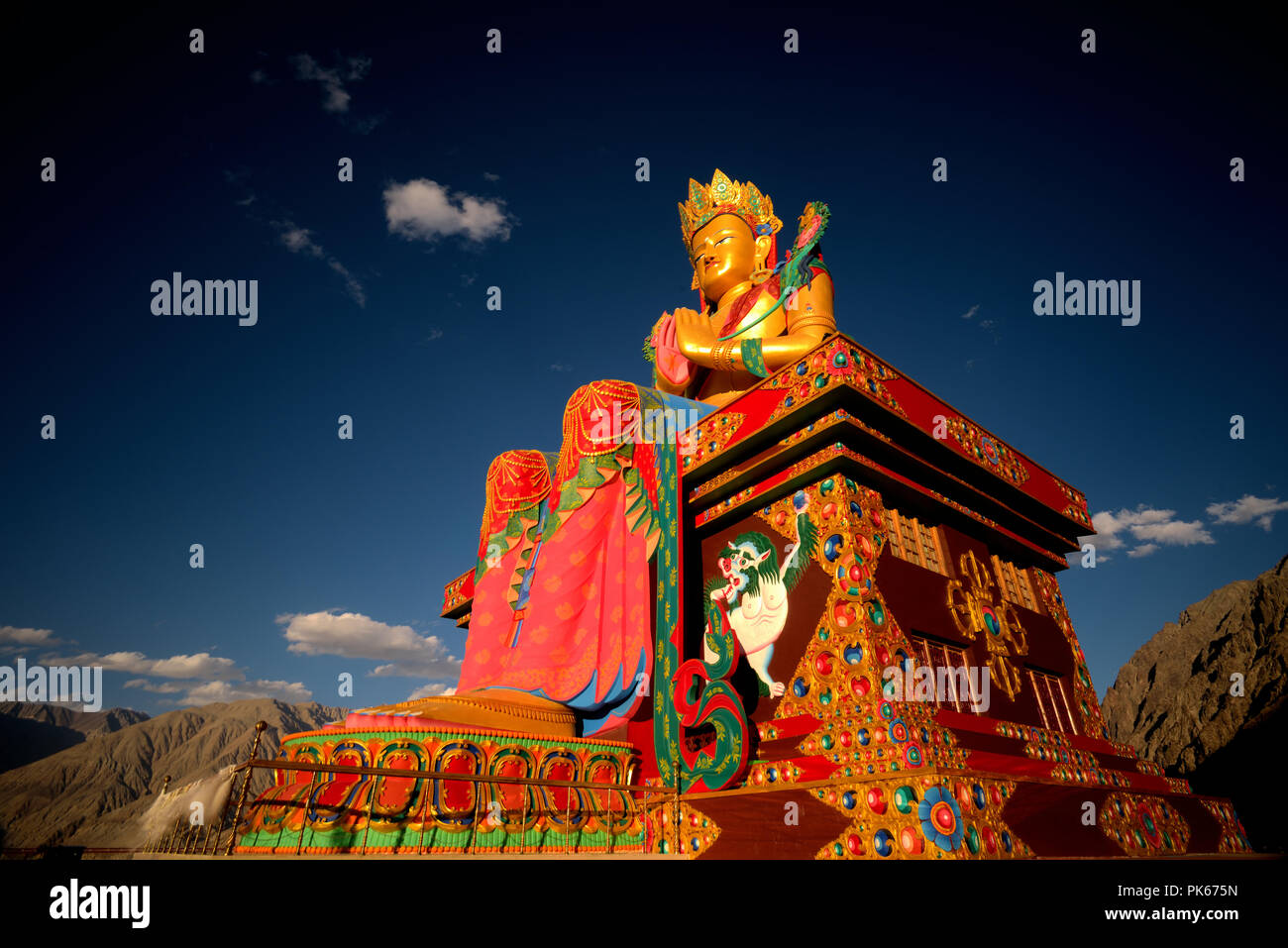 Monastère de Diskit, Leh ladakh , Inde Banque D'Images