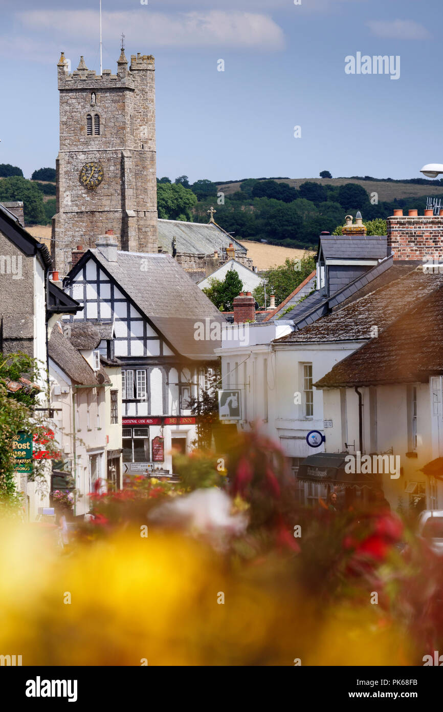 L'église St Andrews Moretonhampstead Teignbridge Devon, Angleterre Banque D'Images