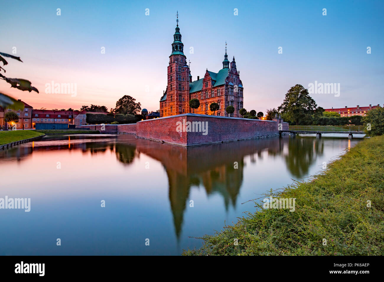 Château de Rosenborg à Copenhague, Danemark Banque D'Images