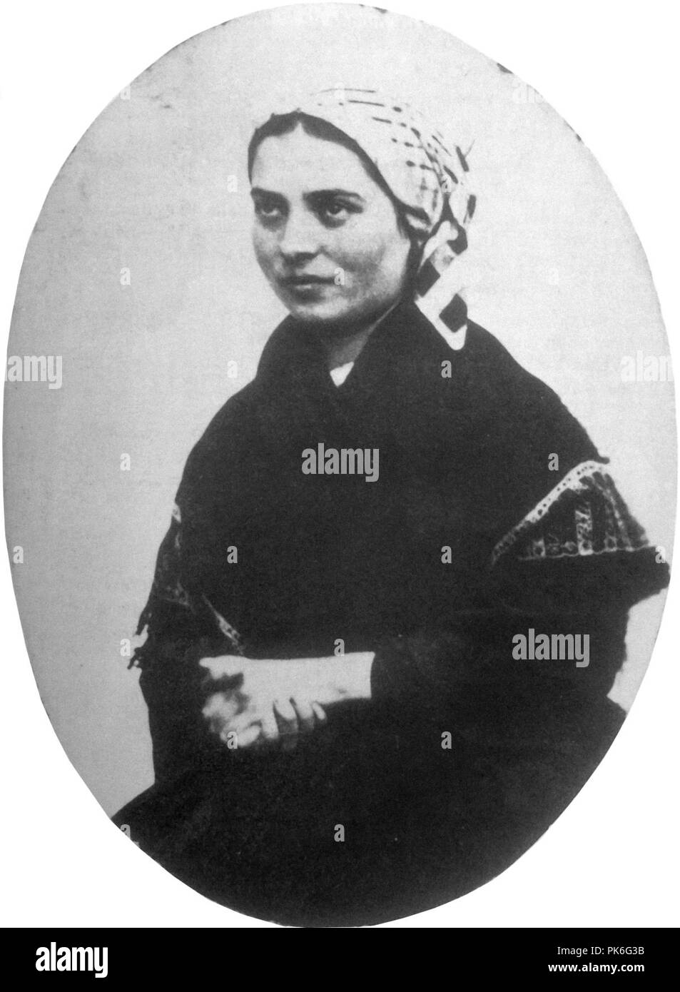 Bernadette Soubirous en 1863 Billard-Perrin photo 4 Photo Stock - Alamy