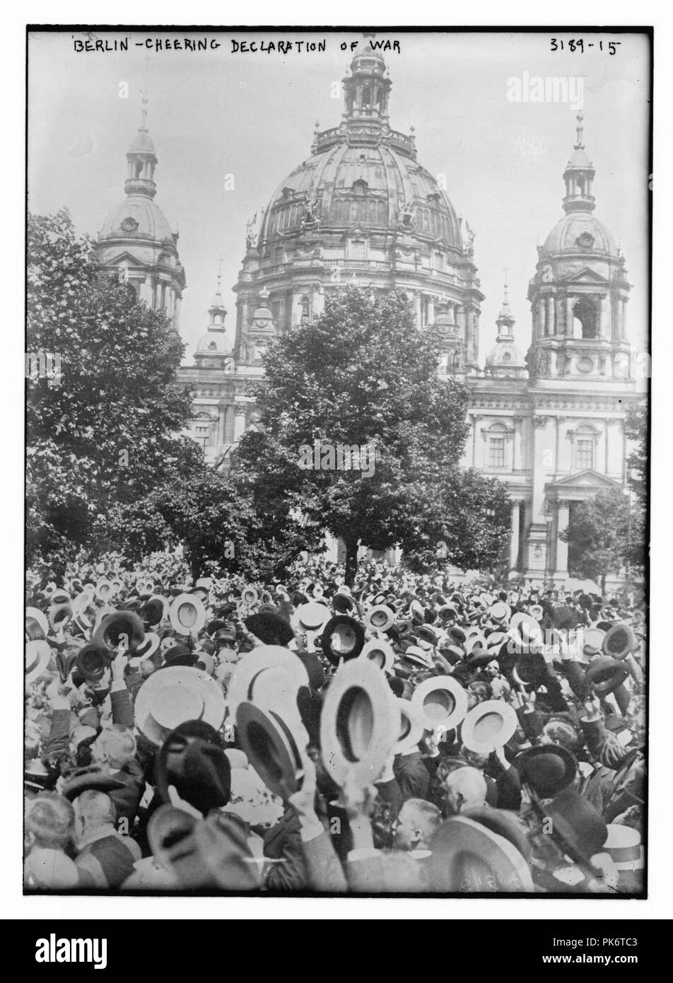 Berlin - déclaration de guerre d'encouragement Banque D'Images