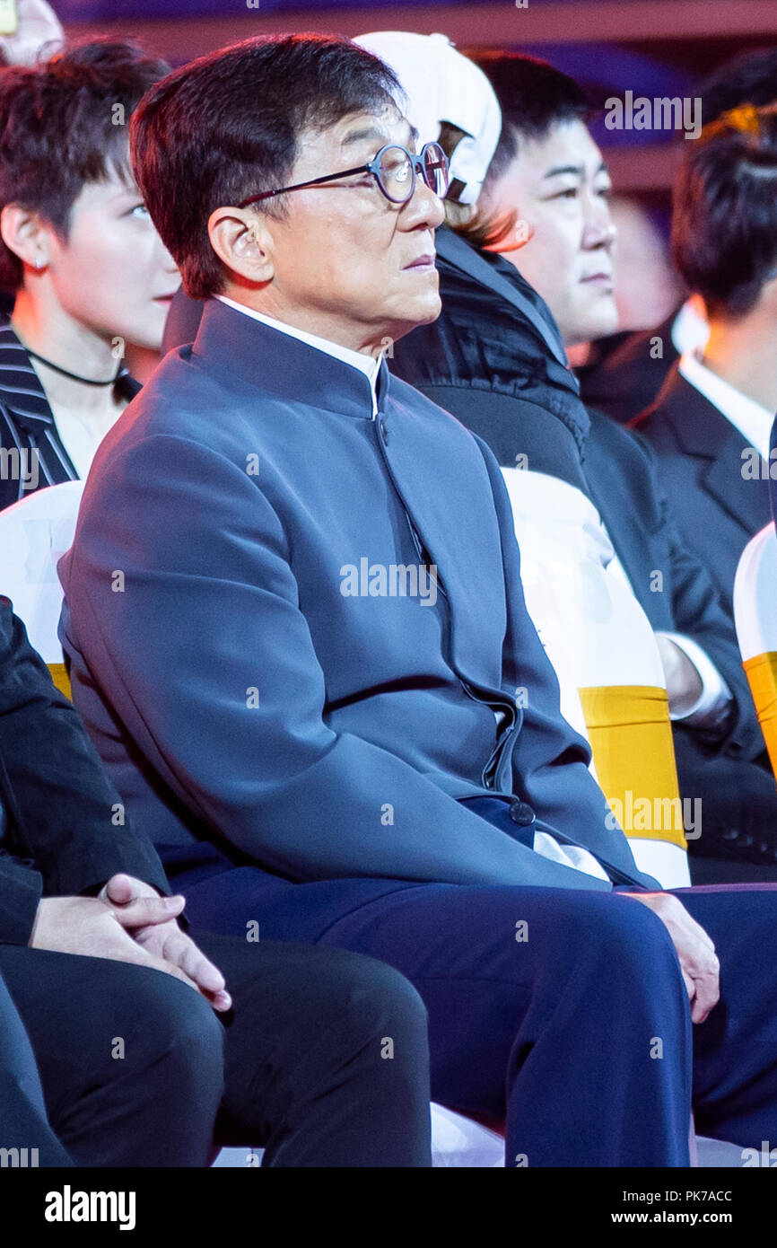 , Changchu Changchu, Chine. Sep 11, 2018. Changchun, CHINE-stars y compris l'actrice chinoise Zhang Ziyi et l'acteur Jackie Chan assister à Changchun Film Festival à Changchun, Jilin Province du nord-est de la Chine. Crédit : SIPA Asie/ZUMA/Alamy Fil Live News Banque D'Images
