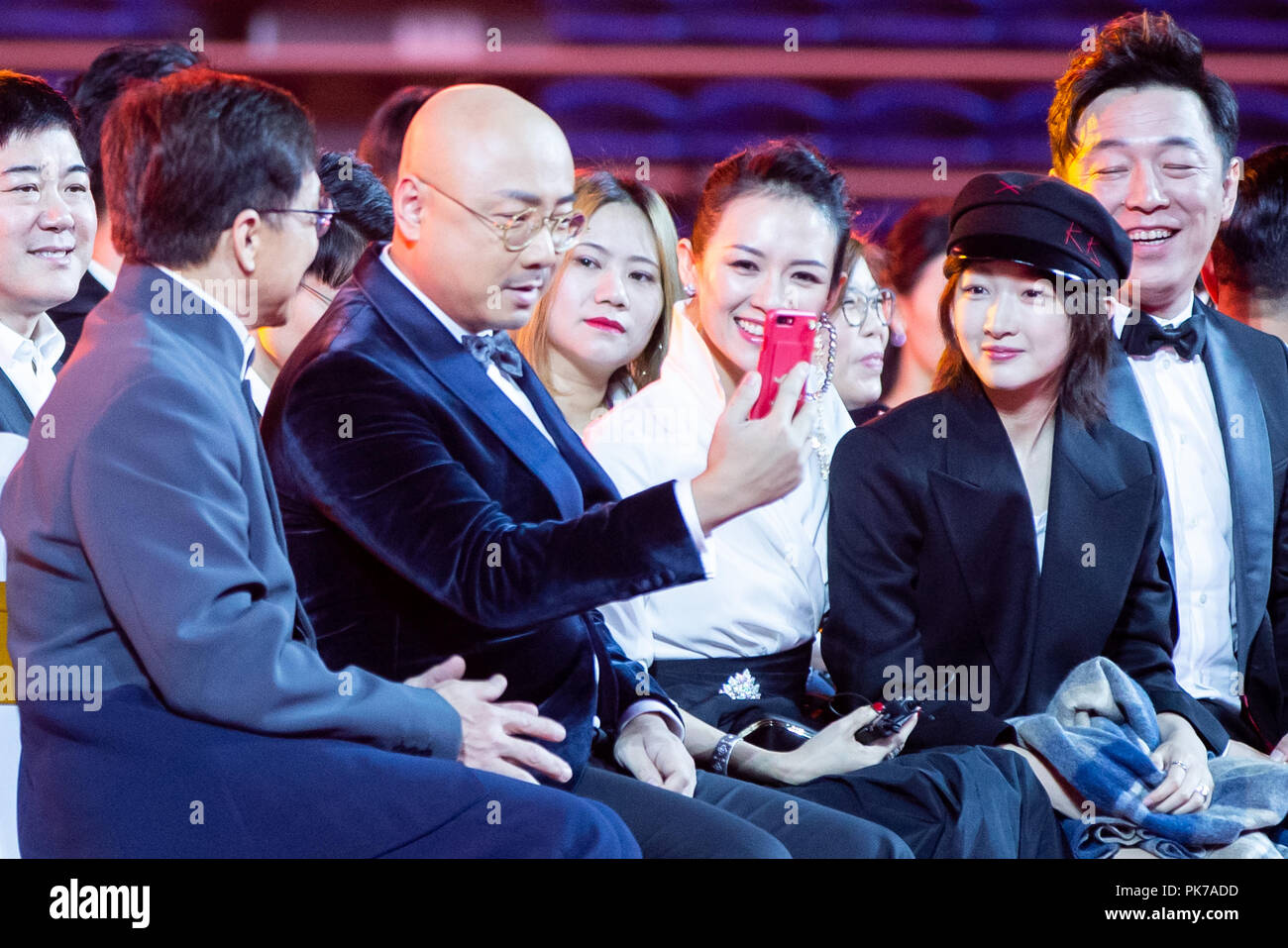 , Changchu Changchu, Chine. Sep 11, 2018. Changchun, CHINE-stars y compris l'actrice chinoise Zhang Ziyi et l'acteur Jackie Chan assister à Changchun Film Festival à Changchun, Jilin Province du nord-est de la Chine. Crédit : SIPA Asie/ZUMA/Alamy Fil Live News Banque D'Images