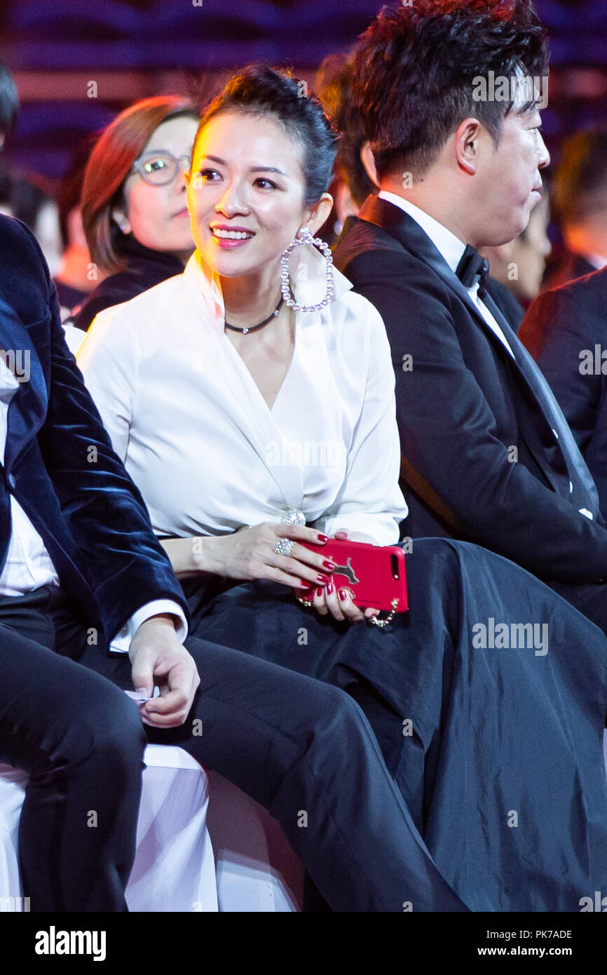 , Changchu Changchu, Chine. Sep 11, 2018. Changchun, CHINE-stars y compris l'actrice chinoise Zhang Ziyi et l'acteur Jackie Chan assister à Changchun Film Festival à Changchun, Jilin Province du nord-est de la Chine. Crédit : SIPA Asie/ZUMA/Alamy Fil Live News Banque D'Images