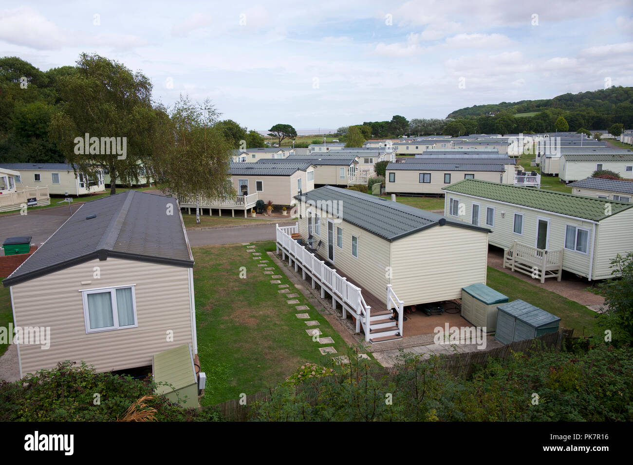 Hoburne Park, Blue Anchor, Somerset UK Banque D'Images