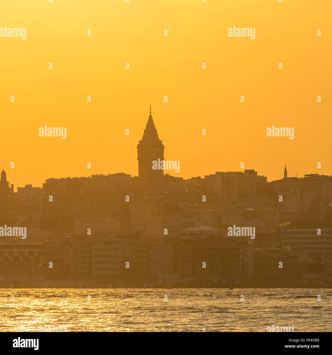 Tour de la jeune fille Istanbul, Turquie Banque D'Images
