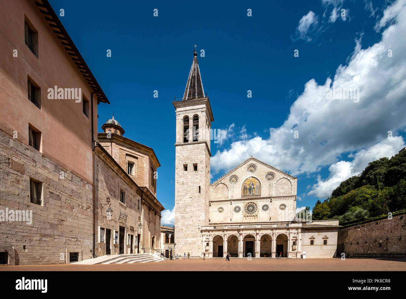 La Cathédrale de Spolète, Ombrie, Italie Banque D'Images