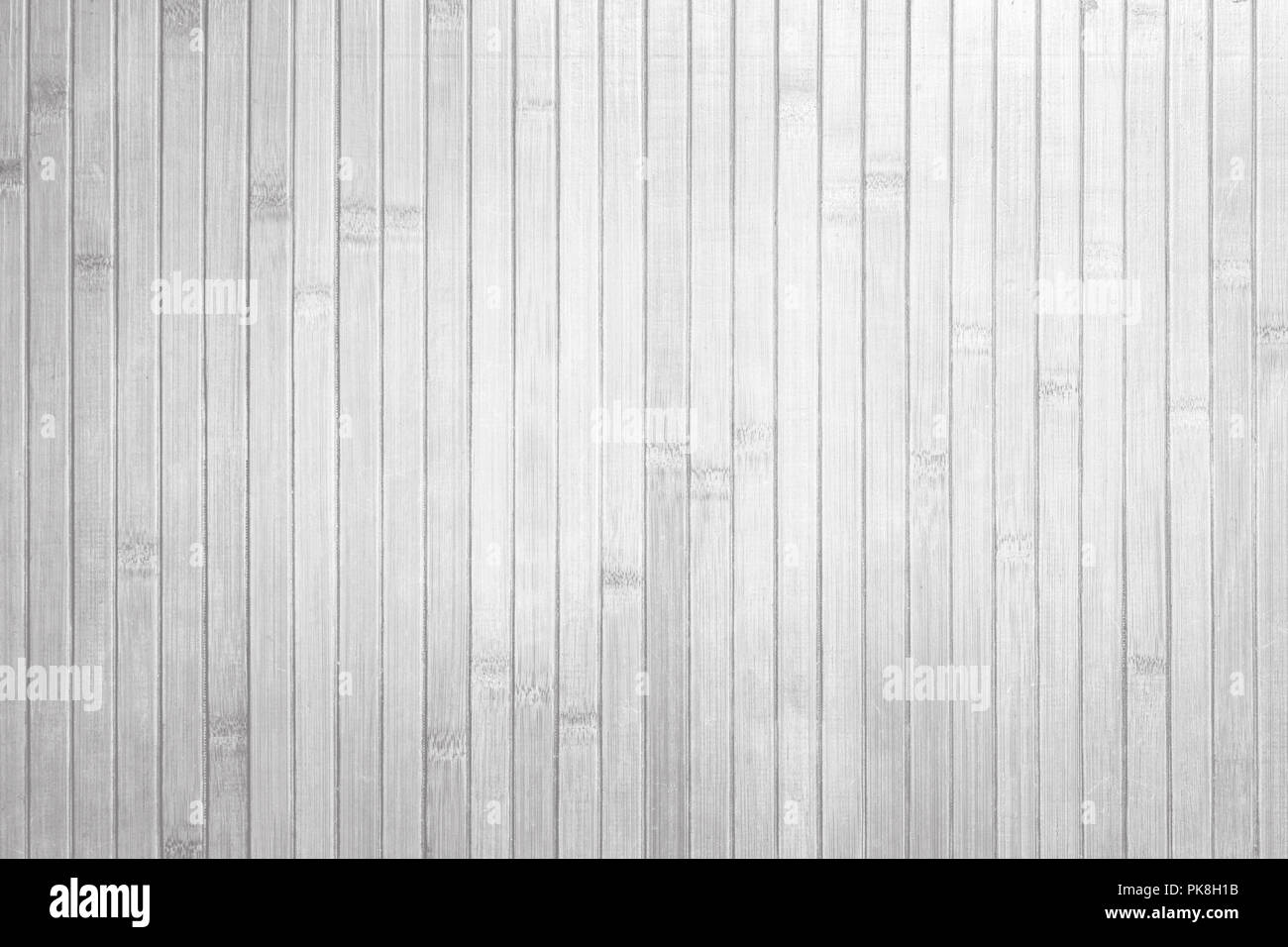 Texture mur blanc bambou Vue de dessus d'arrière-plan Banque D'Images