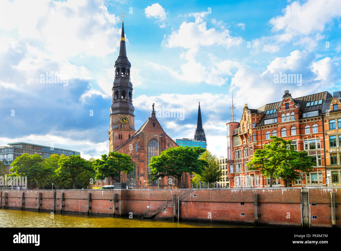 L'église de St Catherine, Katharinenkirche, à Hambourg, Allemagne Banque D'Images