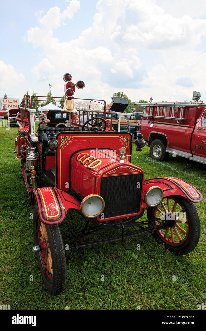 1918 Ford Model T Fire Truck Banque D'Images