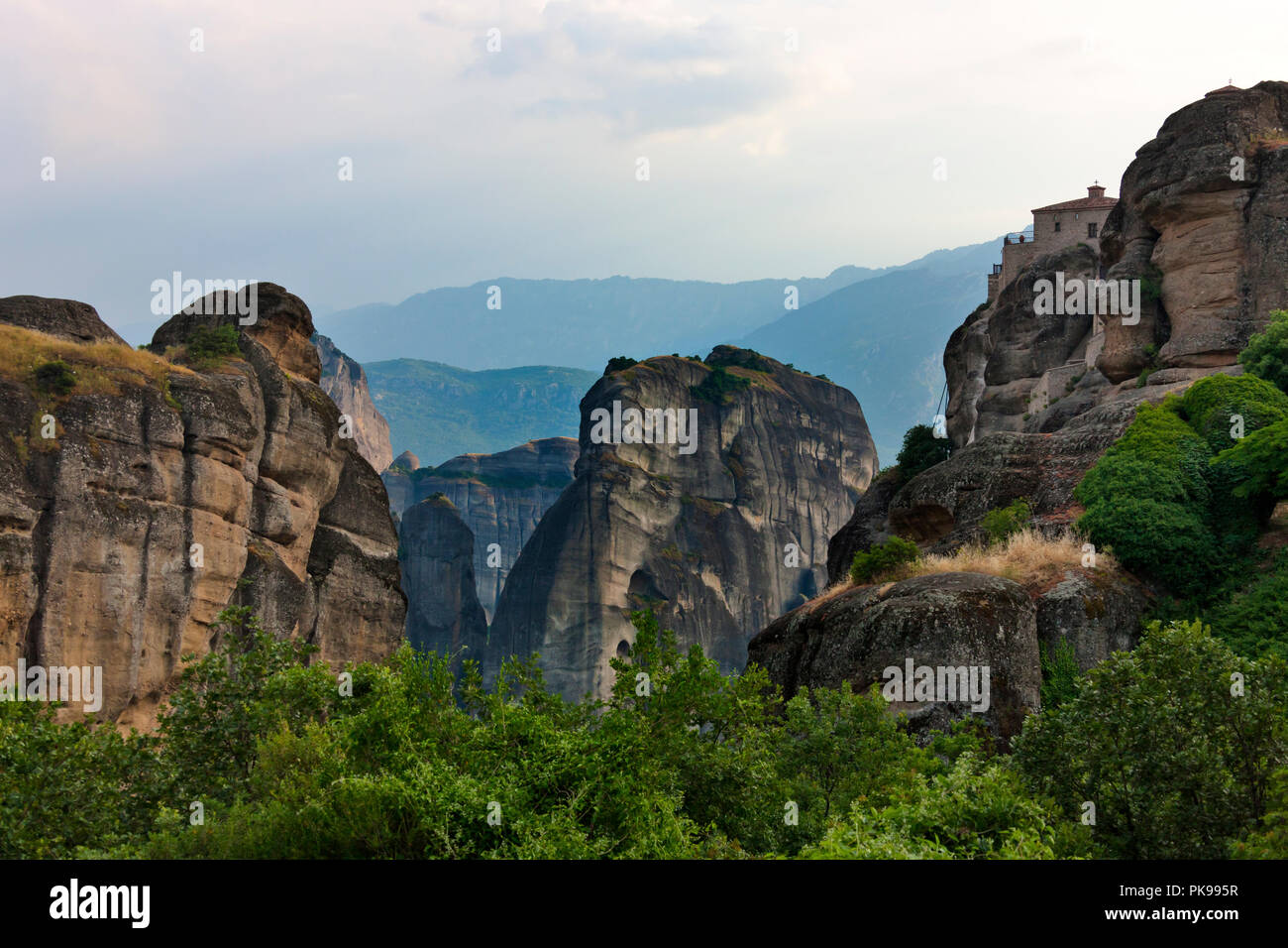 Piliers de roche, Météores, Grèce Banque D'Images