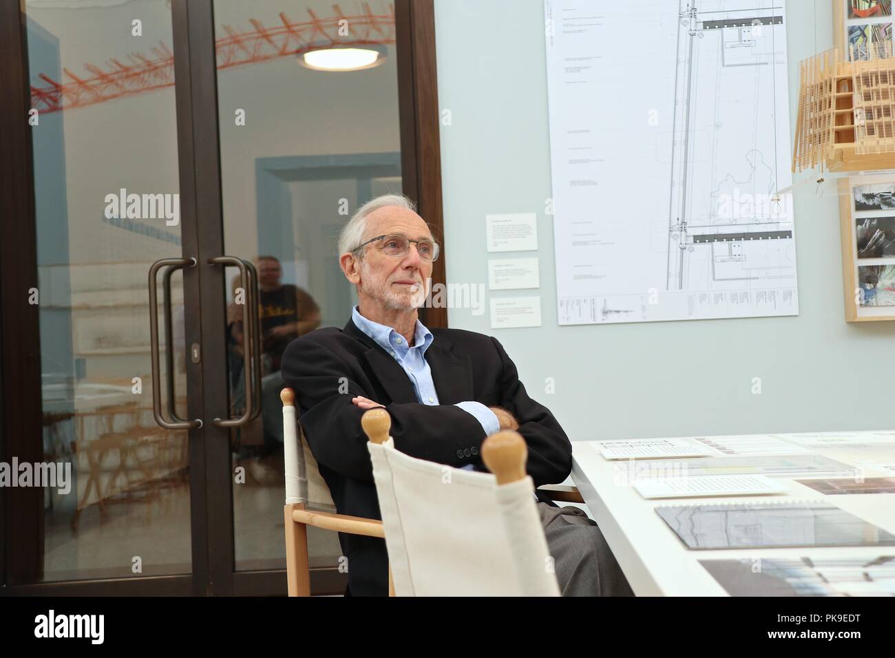 Renzo Piano .l'art de faire des bâtiments12 septembre 2018 Royal Academy of Arts Banque D'Images