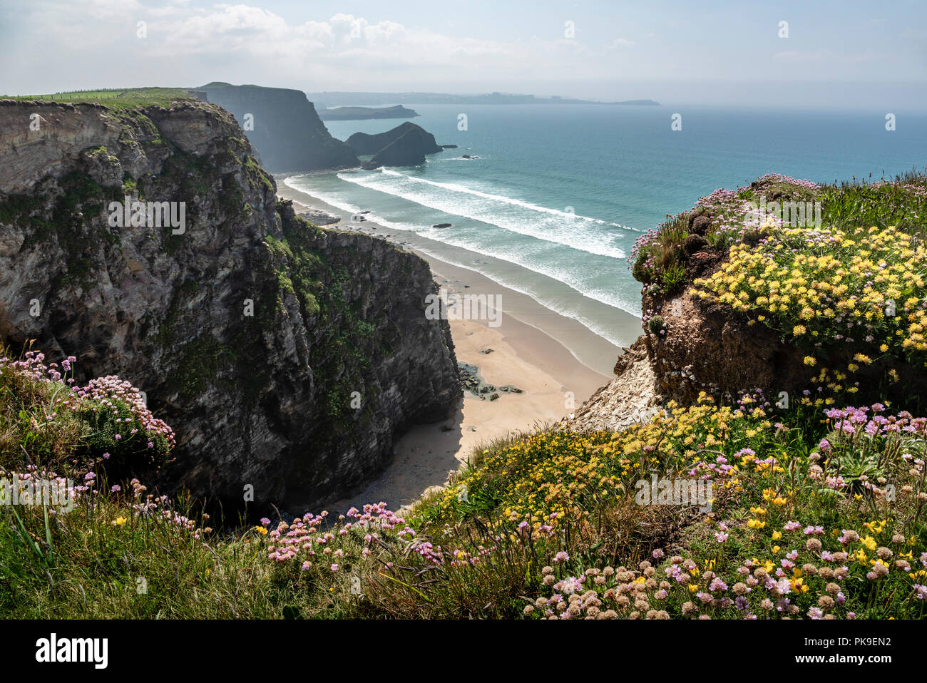 Baie de Watergate, près de Newquay, Cornwall Banque D'Images