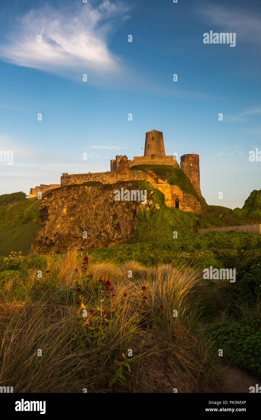 Château de Bamburgh, Bamburgh, Northumberland, Angleterre Banque D'Images