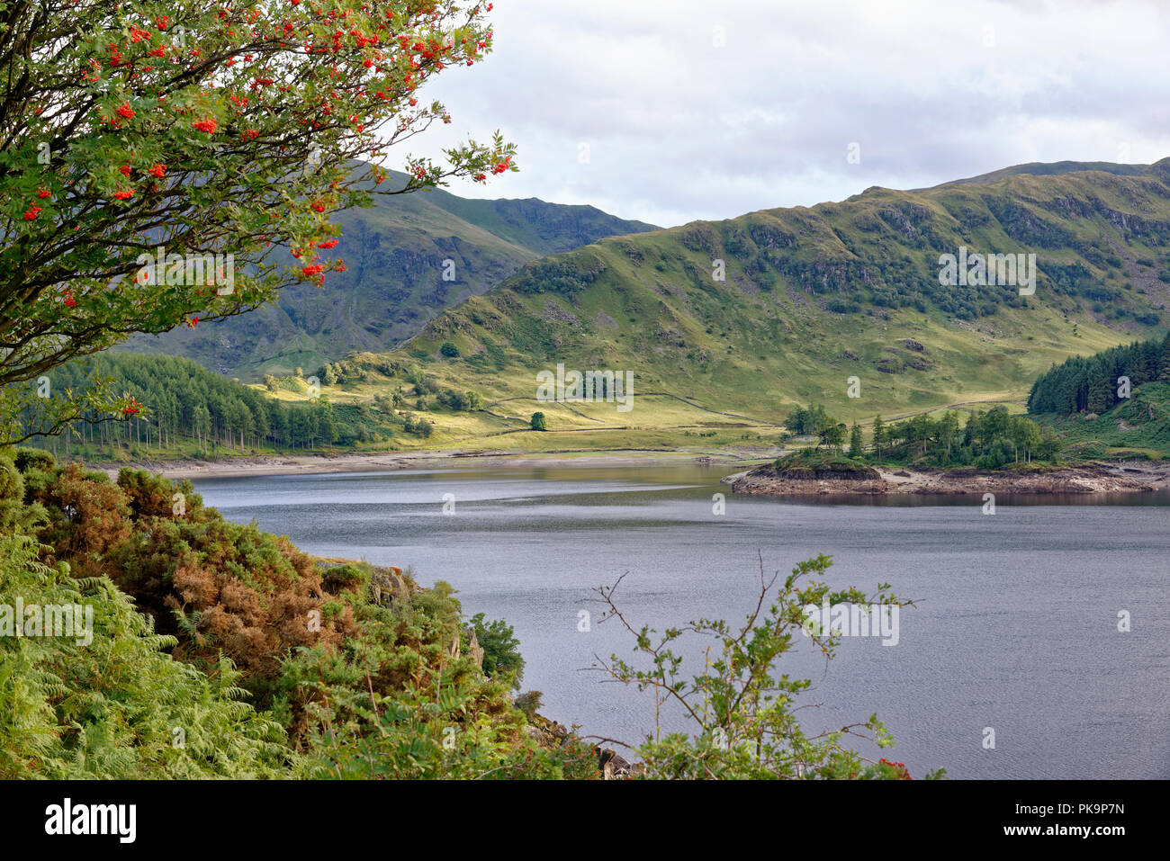 Haweswater & Riggindale avec Harter a chuté derrière à gauche du Lake District, Cumbria, Royaume-Uni Banque D'Images