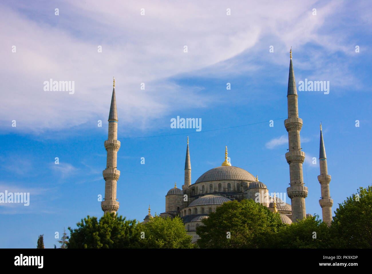 La mosquée bleue (mosquée Sultan Ahmed), Istanbul, Turquie Banque D'Images