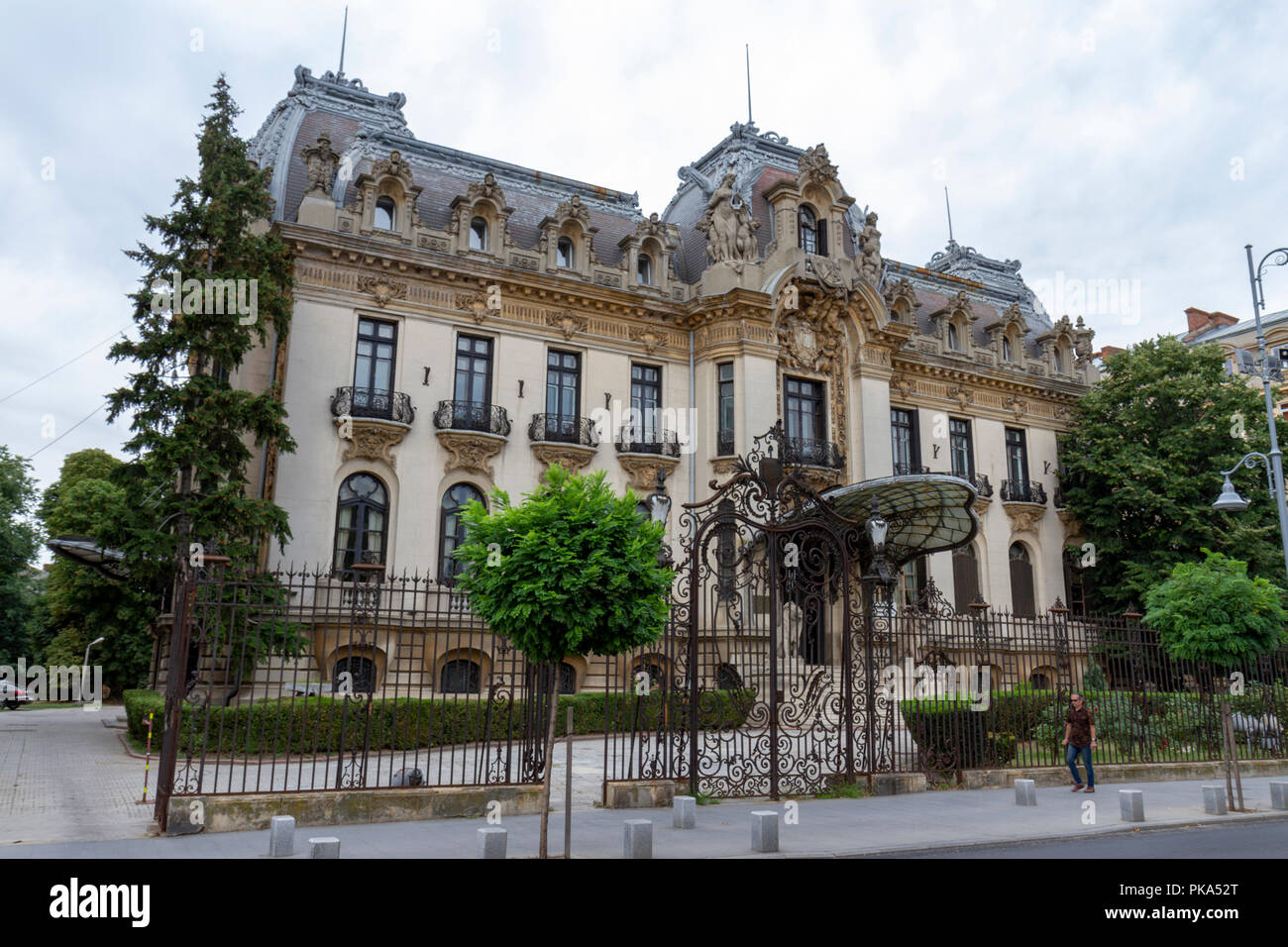 George Enescu National Museum (Palais Cantacuzino) sur la Calea Victoriei à Bucarest, Roumanie. Banque D'Images
