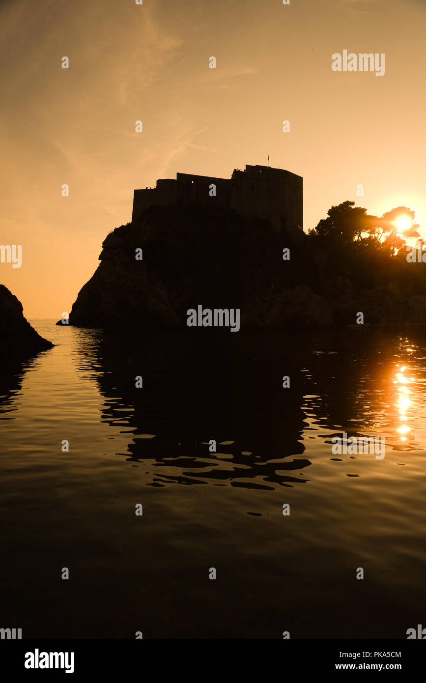 Château de Dubrovnik, Fort Lawrence Banque D'Images