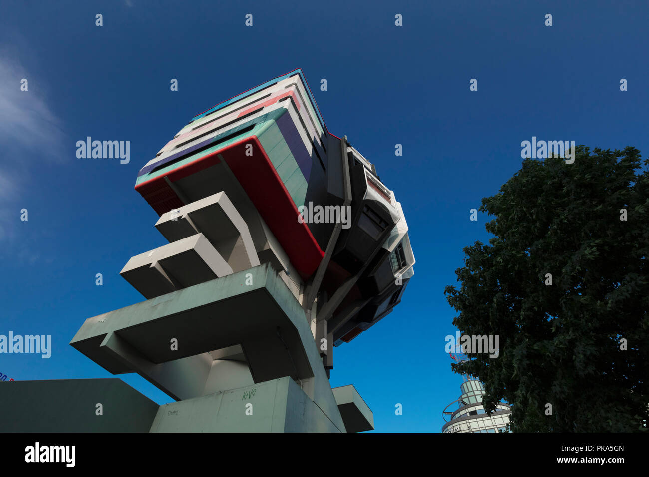 Berlin, Allemagne : 20 août 2018 : Bierpinsel bâtiment dans le quartier Steglitz Banque D'Images