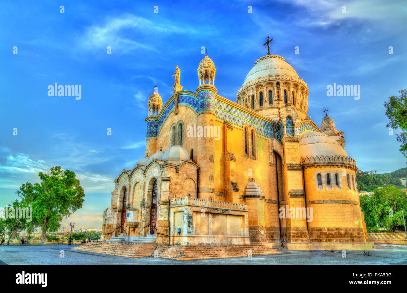 Basilique Notre-Dame d'Afrique à Alger, Algérie Banque D'Images