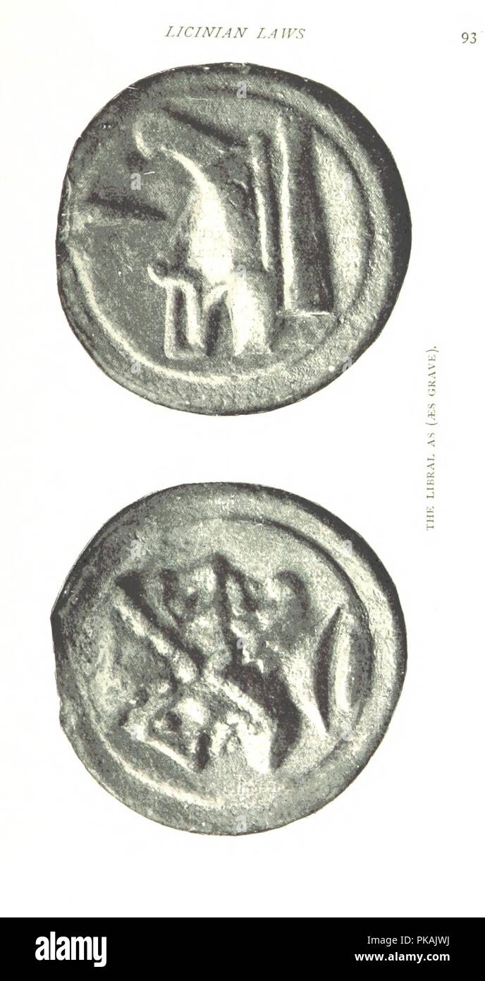 Libre à partir de la page 123 de "une histoire de Rome . Nouvelle édition' . Banque D'Images
