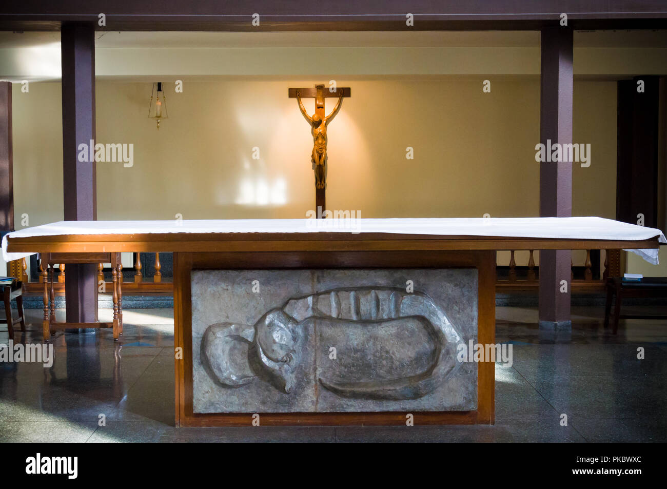 L'autel de l'église St-Matthieu, Bethnal Green Banque D'Images