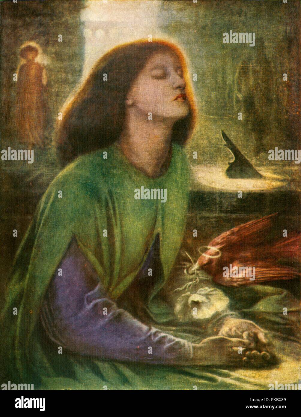 'Beata Beatrix', c1864-1870, (c1912). Artiste : Dante Gabriel Rossetti. Banque D'Images