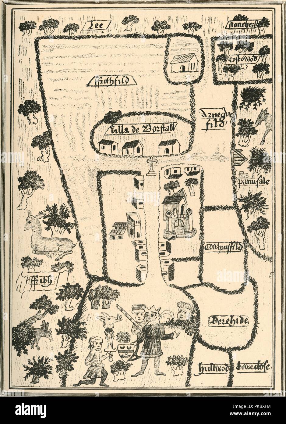 'Le Roi Édouard le Confesseur's Palace à Borstal (Brill)', 1908. Artiste : Inconnu. Banque D'Images