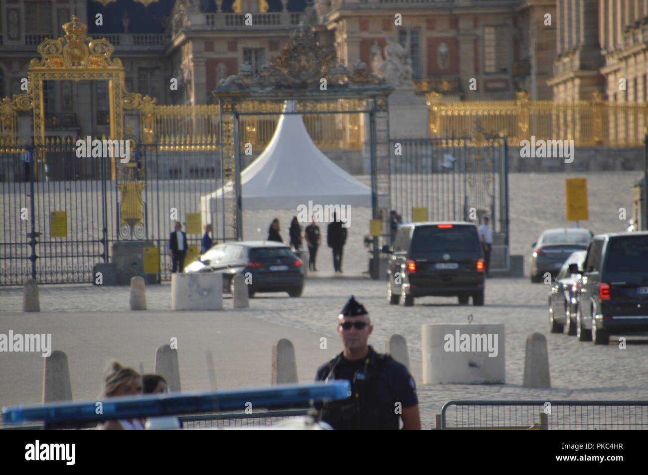 Paris, France. 12Th Sep 2018. Emmanuel Macron reçoit héritier Naruhito, le futur empereur du Japon. Château de Versailles. ( Paris suburb) .12 Septembre 2018. ALPHACIT NEWIM / Alamy Live News Banque D'Images