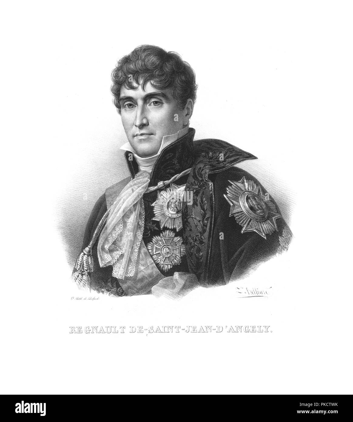 Michel-Louis-Étienne Regnaud de Saint-Jean d'Angély, (c1820s). Artiste : Zéphirin Félix Jean Marius Belliard. Banque D'Images