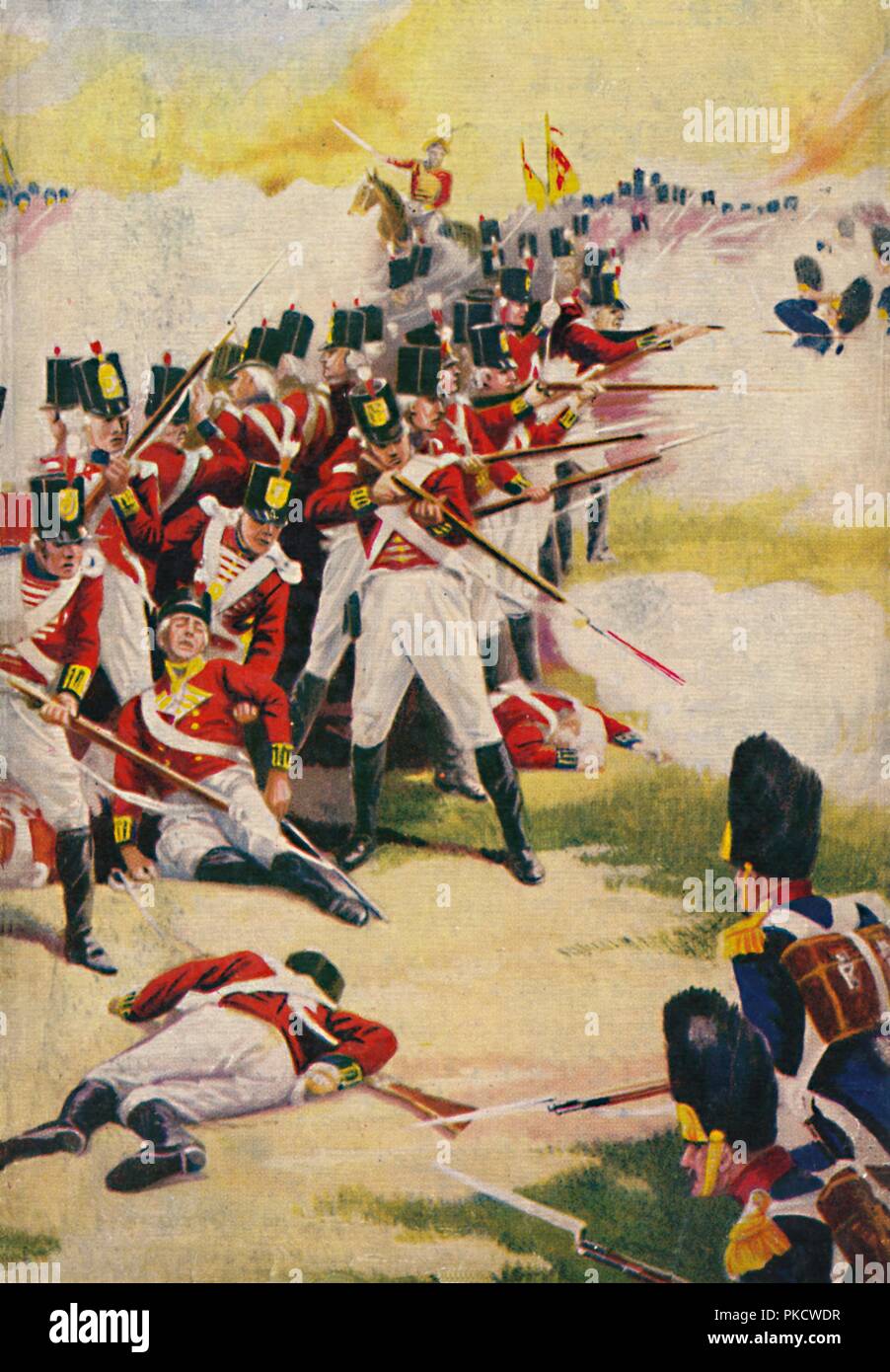 'Le Gloucestershire Regiment. Dos à Dos à Alexandria', 1801, (1939). Artiste : Inconnu. Banque D'Images