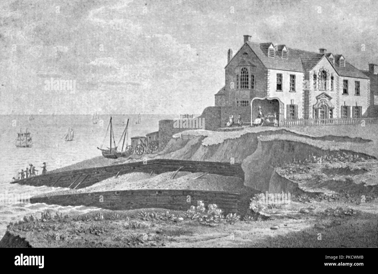 'Vue sur le duc de Cumberland's House sur le Steine à Brighthelmstone", (1939). Artiste : Inconnu. Banque D'Images