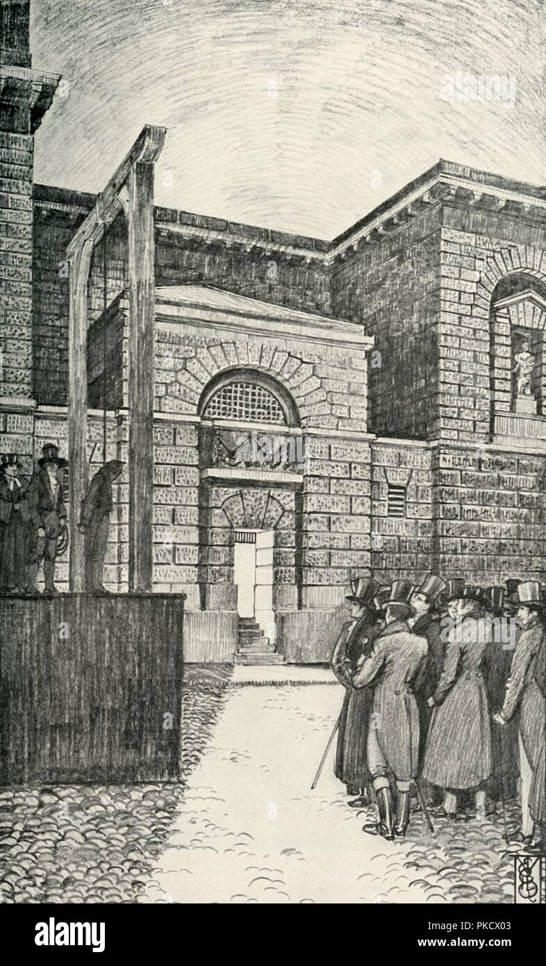 "La Porte du débiteur, Newgate Prison, Londres, en 1821", (1938). Artiste : Inconnu. Banque D'Images