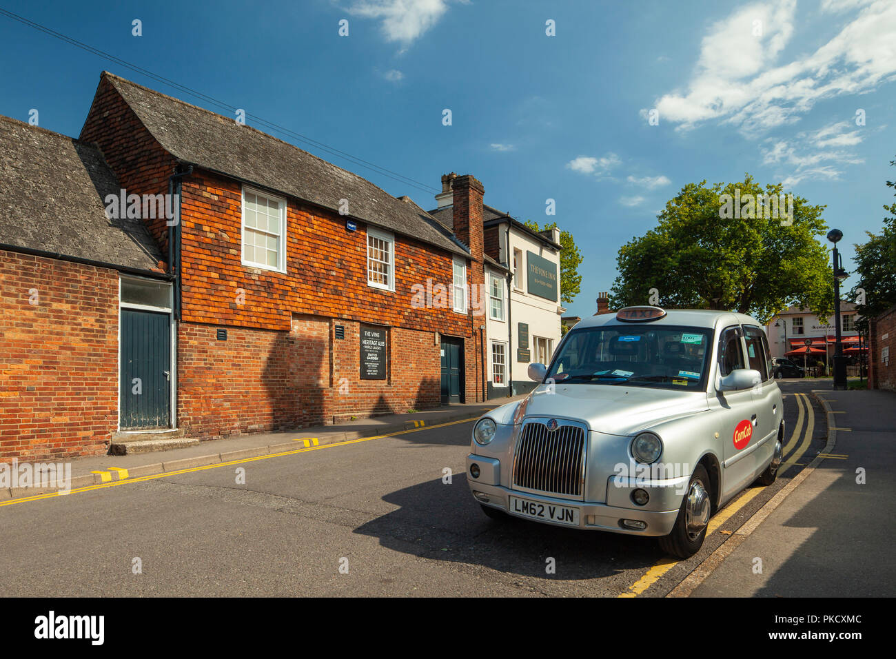 La fin de l'après-midi d'été dans la région de Ashford, Kent, Angleterre. Banque D'Images