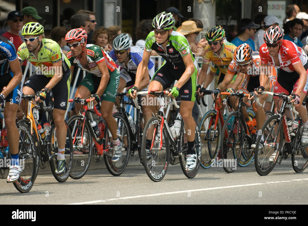 Les hommes pro courses sur le terrain, le samedi après-midi 06-02-07 à Arlington, Virginie, au cours de la 10e édition de la CSC Invitational. Banque D'Images