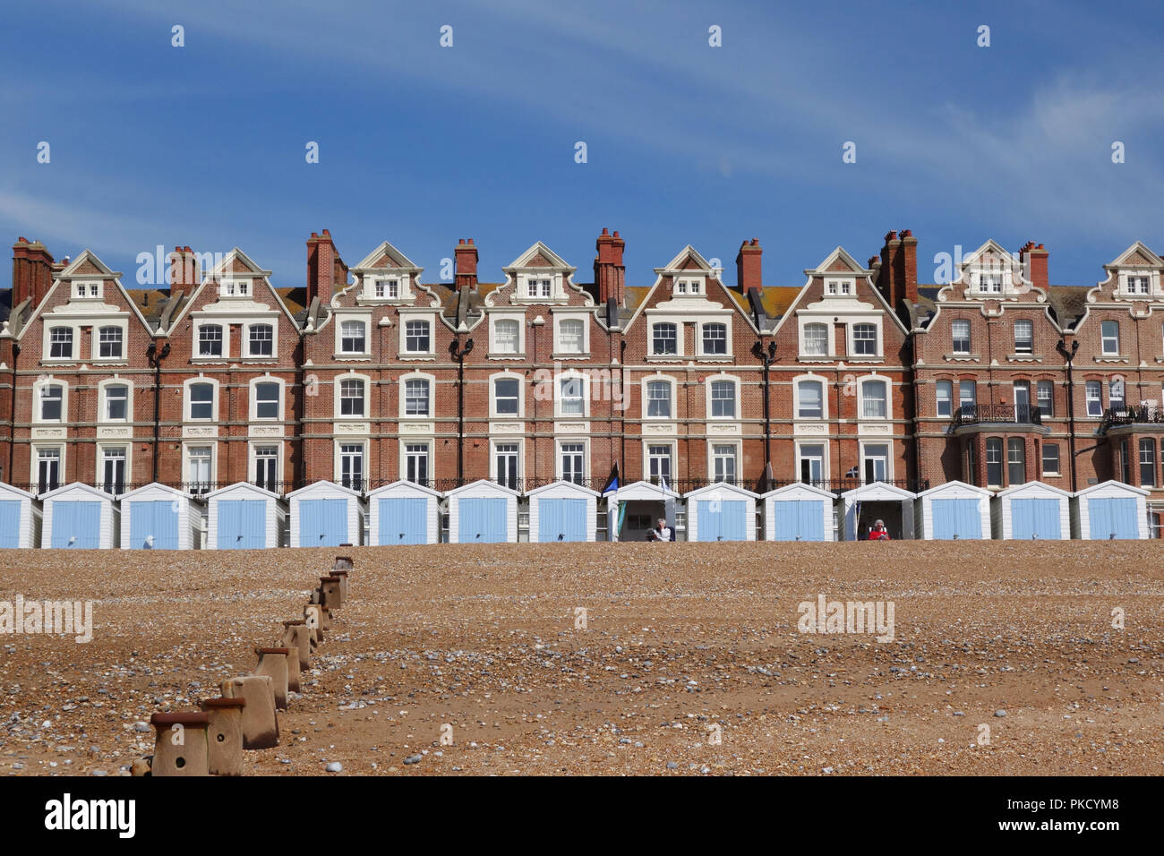 Maisons de ville balnéaire à Bexhill-on-Sea, Royaume-Uni Banque D'Images