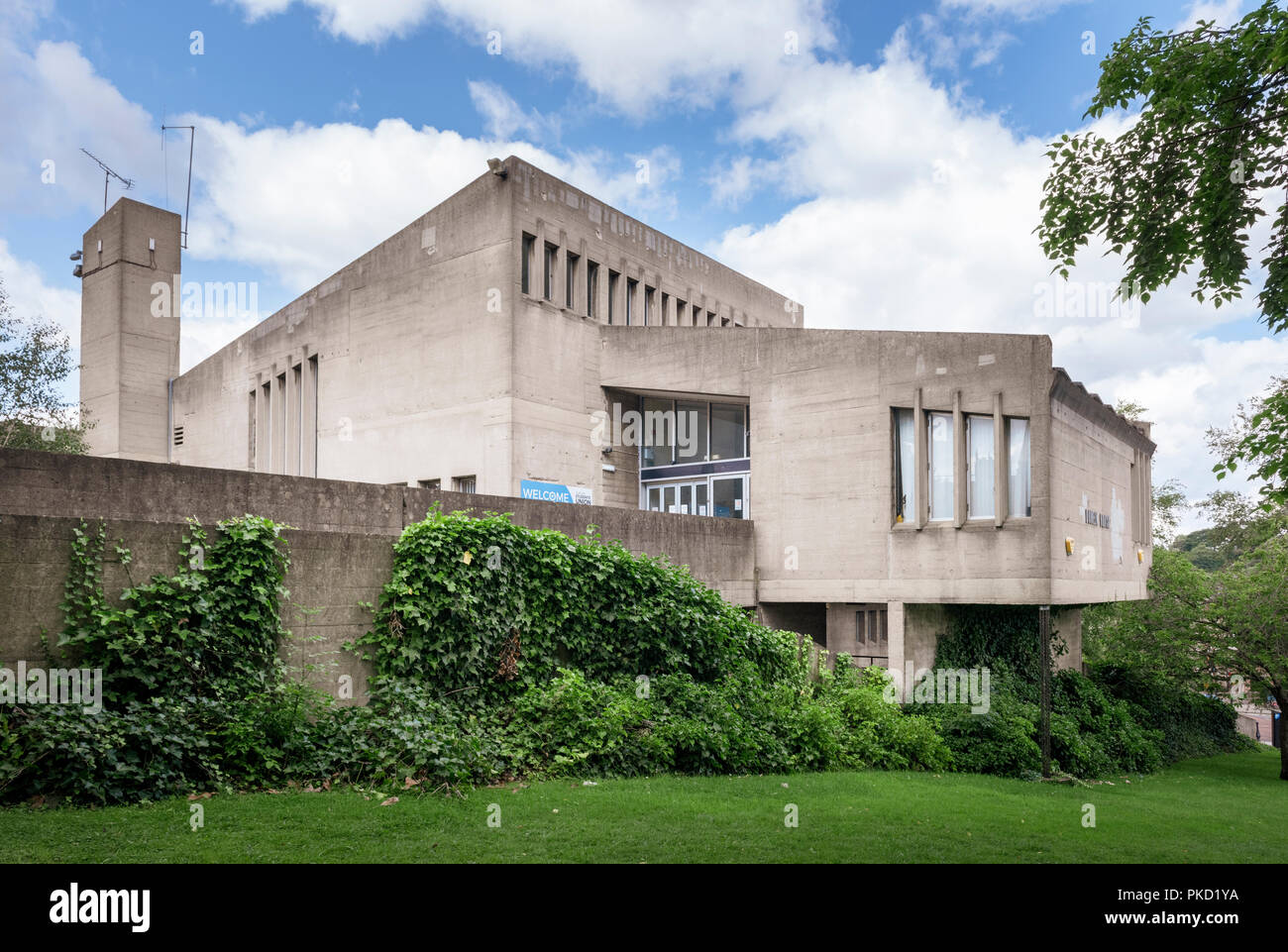 Dunelm Chambre un exemple de l'architecture brutaliste des années 1960, ce bâtiment de béton sert de Union d'étudiants de l'Université de Durham Banque D'Images