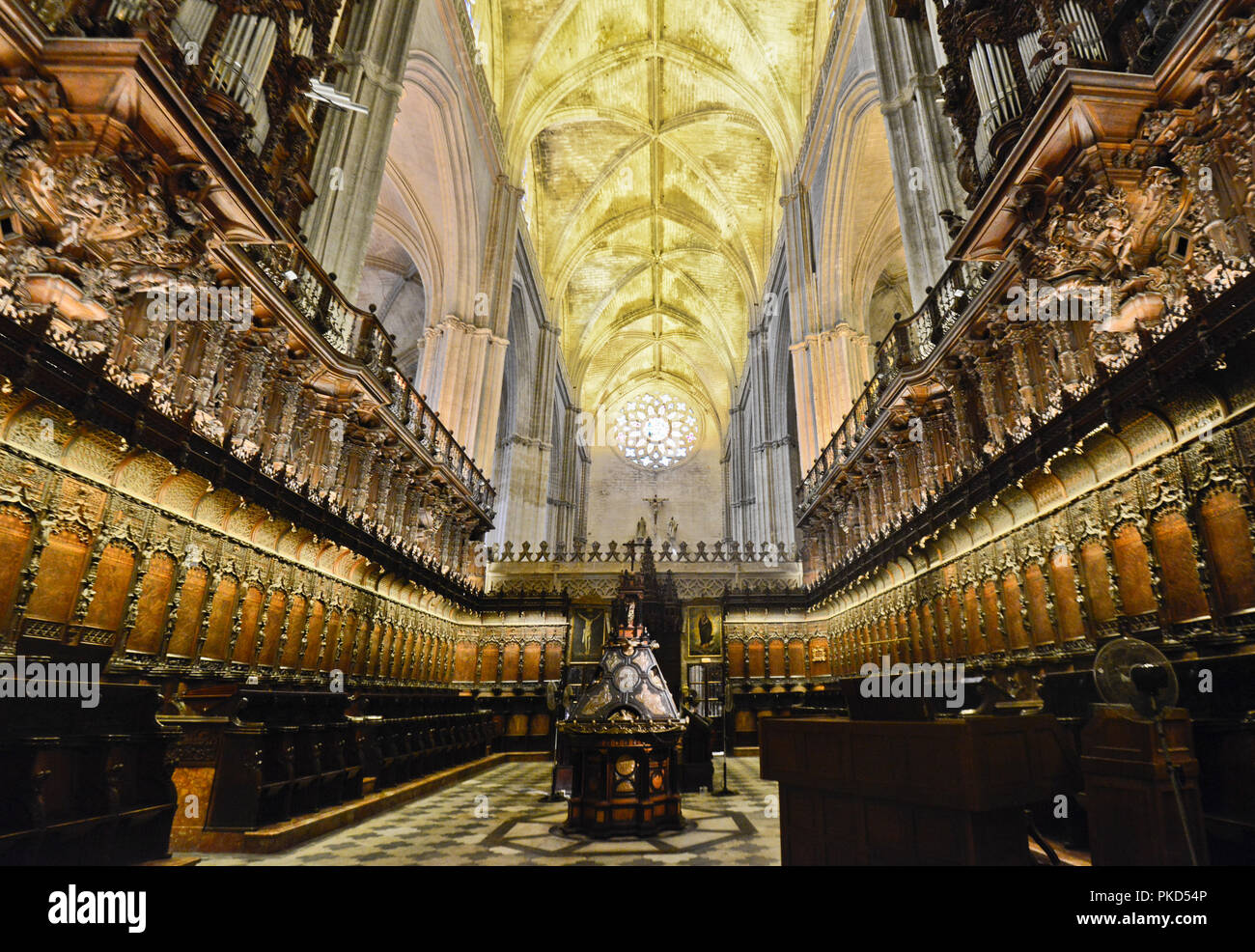 Intérieur de la Cathédrale de Séville, Espagne Photo Stock - Alamy