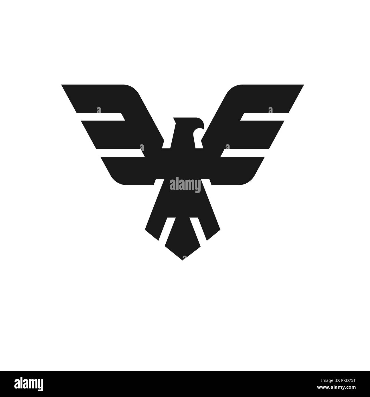 Logo Eagle Head, Hawk modèle graphique mascotte, le pygargue à tête blanche logo vector, eagle technologie concept logo vector,moderne et eagle vector logo oiseau Illustration de Vecteur