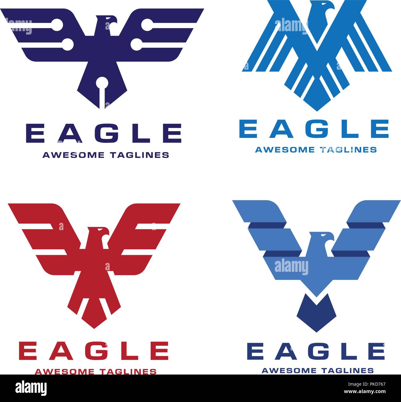 Modèle électronique Eagle Hawk, pygargue à tête blanche,graphique mascotte logo vector, eagle technologie concept logo vector,moderne et eagle vector logo oiseau Illustration de Vecteur