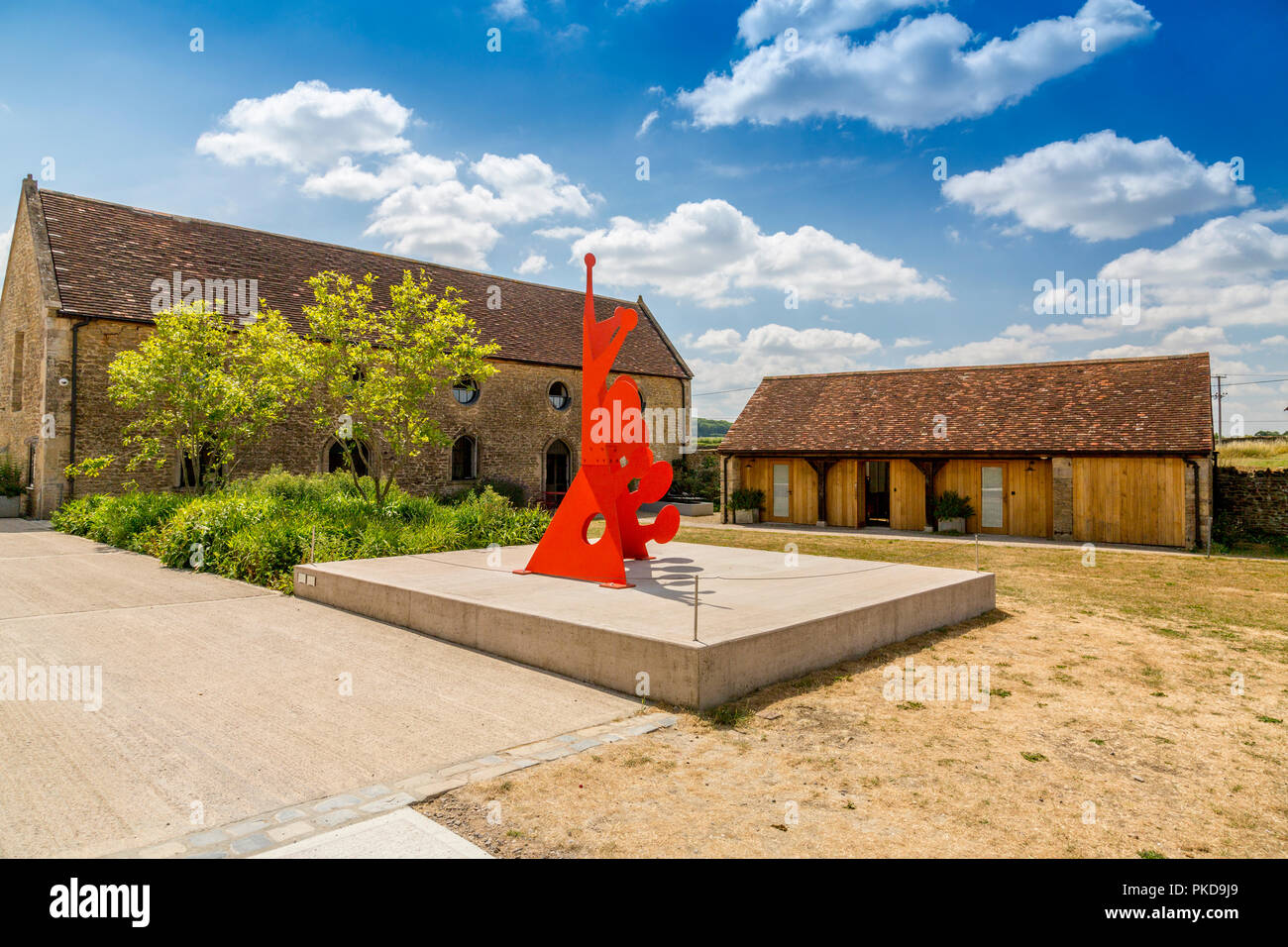 Alexander Calder a vivid Outdoor les mobiles et stabiles à la Galerie Hauser & Wirth, Durslade ferme, Bruton, Somerset, England, UK Banque D'Images