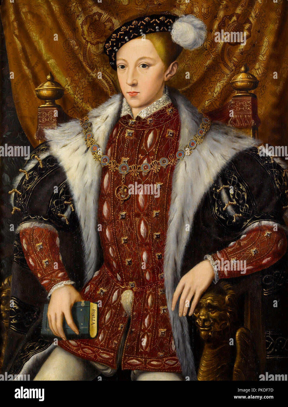 Édouard VI (1537 - 1553), roi d'Angleterre et l'Irlande Banque D'Images