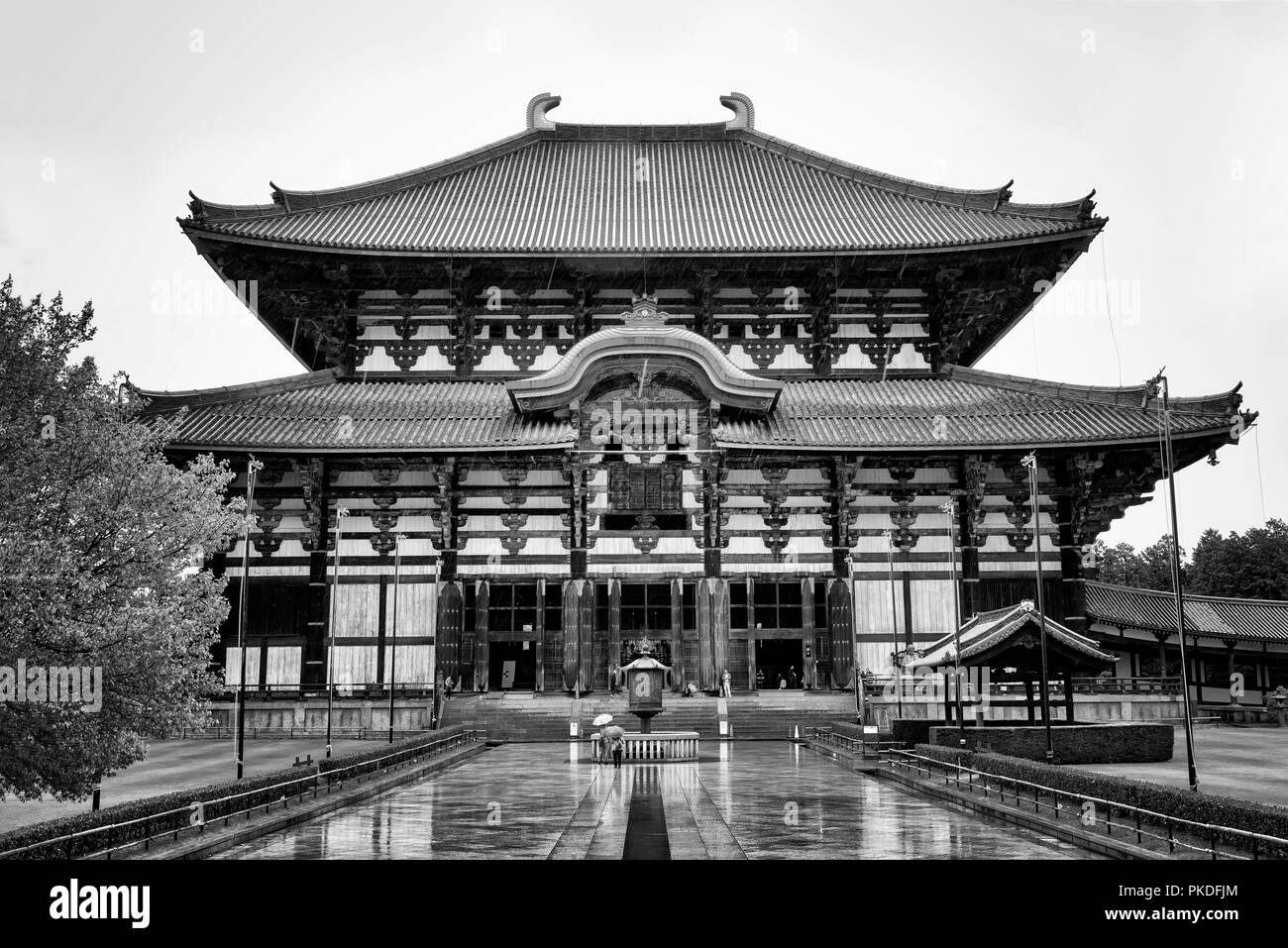 Nara, Japon - 29 Avril 2014 : le Temple Todai ji Temple bouddhiste, qui était autrefois l'un des puissants sept grands temples de Nara Banque D'Images