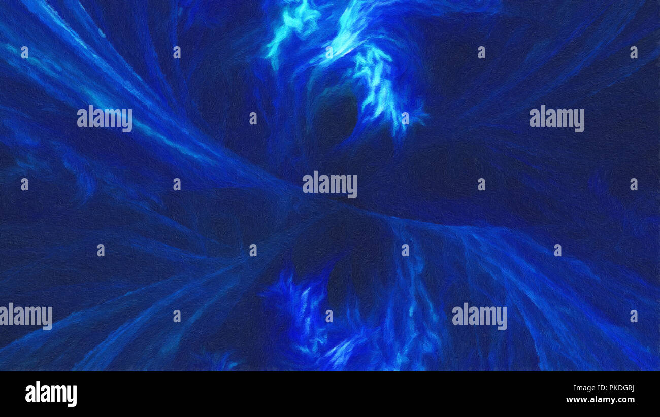 La créativité abstraite fond fractale générée par ordinateur avec effet de peinture. Banque D'Images